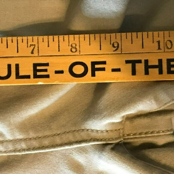 Bass Cropped Pants 5-Pocket Stretch Waist Cotton Blend Khaki Tan Women's Size 6 - Picture 15 of 16